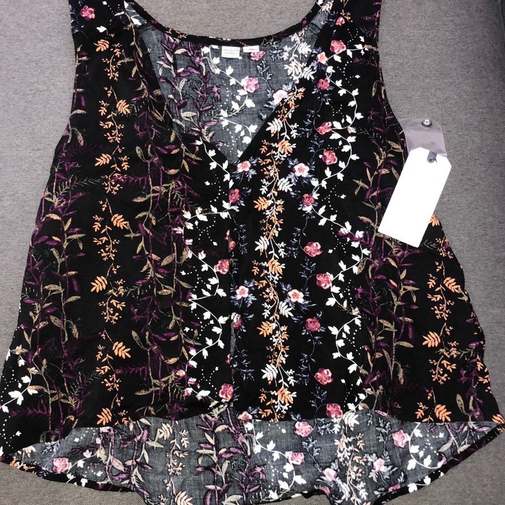 Floral tank top with tags attached!